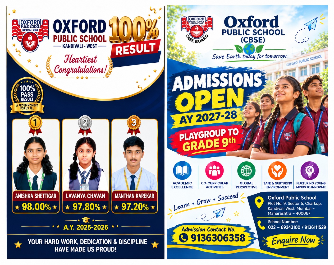 Oxford Public School - Admissions Open 2027-28